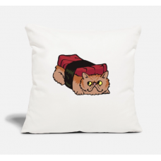 Sushi Cat 6 Natural White Pillow